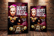 Boost Music Flyer Template for Party, a Flyer Template by MergeIdea (Thumbnail 2 of 3)