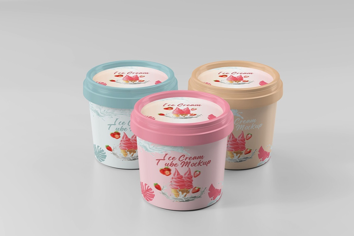 Ice Cream Tube Mockup, a Packaging Mockup by Tokobeta (Photo 3 of 9)