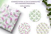 Watercolor Pink Flowers, an Illustration by Olesya Agudova (Thumbnail 6 of 8)