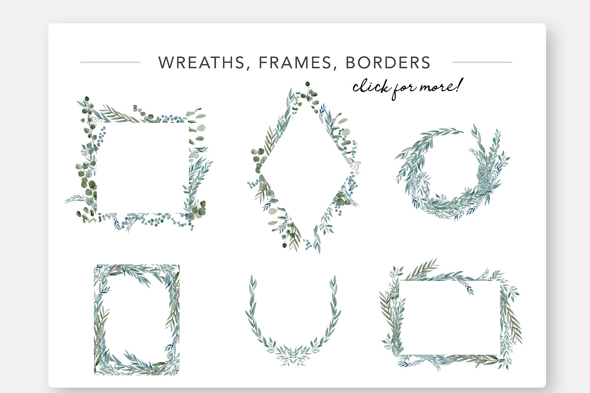 Eucalyptus Wreaths & Frames, an Illustration by Wooly Pronto (Photo 2 of 4)