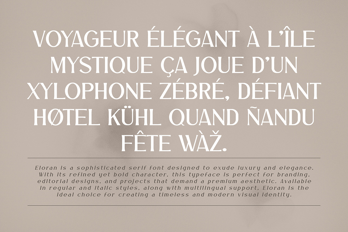 Eloran - Luxury Font, a Serif Font by Snape Design Studio (Photo 2 of 12)