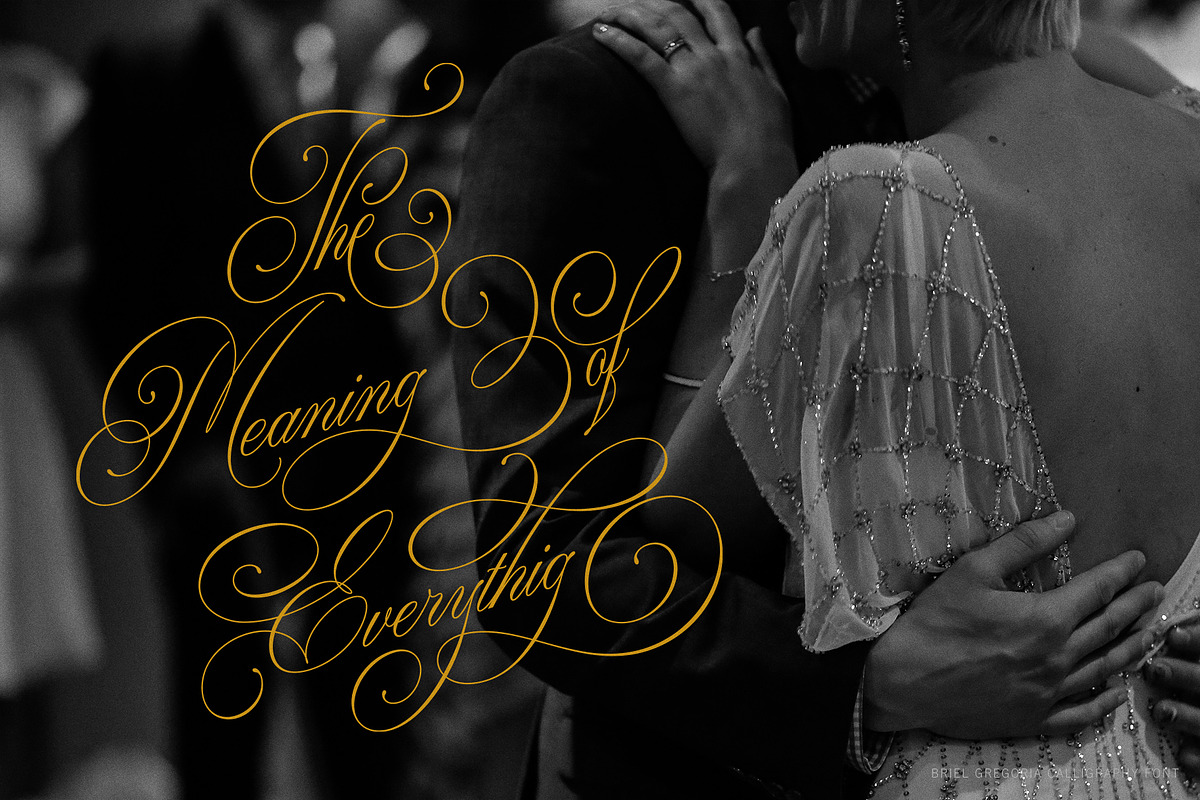 Briel Gregoria, a Script Font by JamalCreativeStudio (Photo 11 of 12)