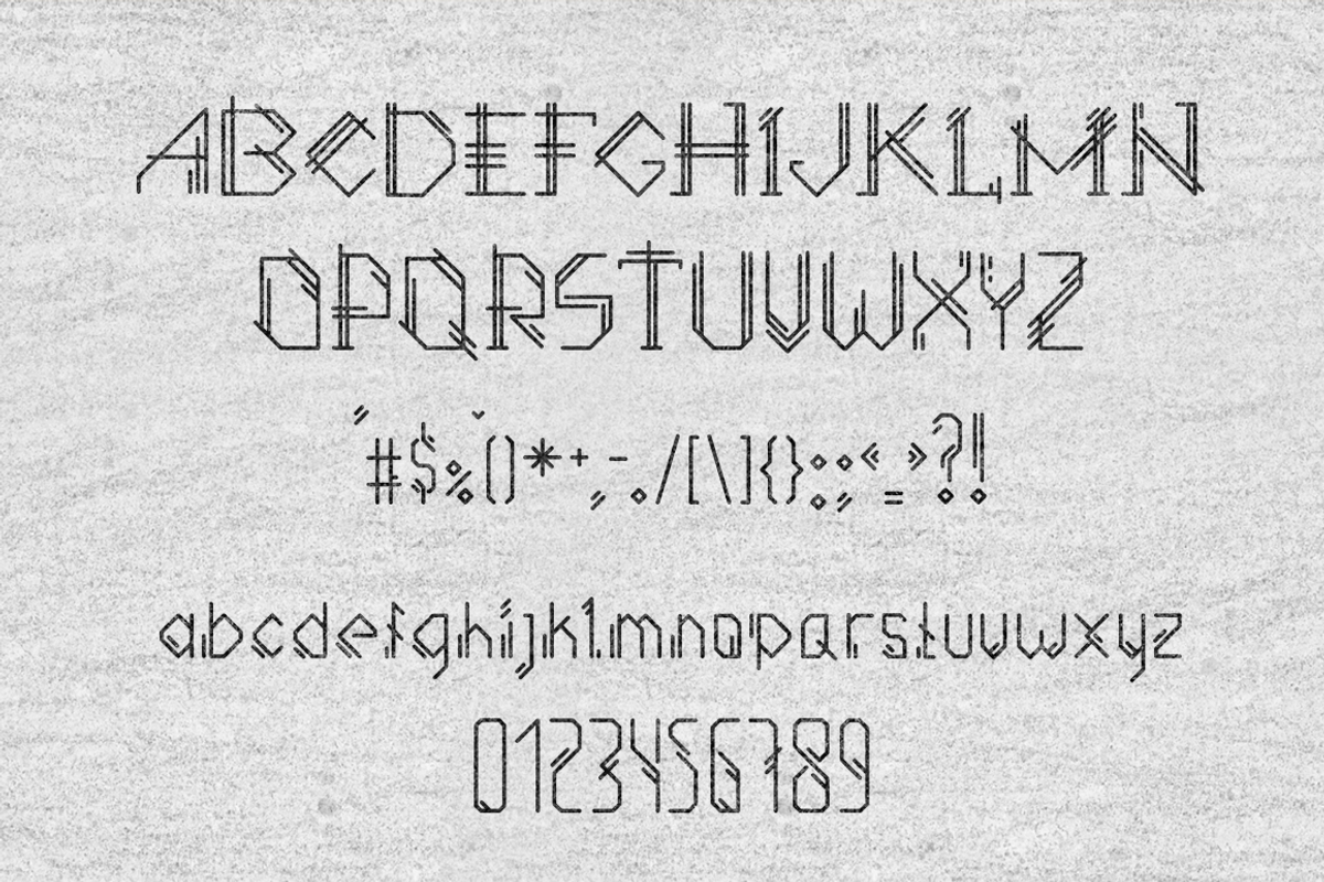 Azteker - ancient fantastic font preview 4
