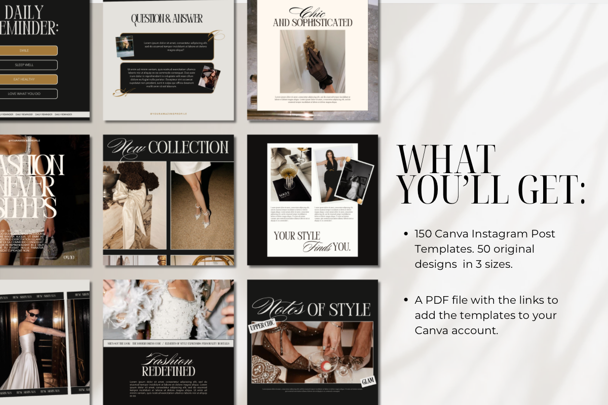 Editorial Instagram Templates, a Social Media Template by Ad Astra Creations (Photo 3 of 6)