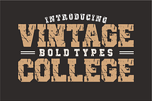 Vintage College – Varsity Font