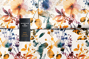 Watercolor Ink Floral Patterns, a Pattern Graphic by Ninterints (Thumbnail 8 of 11)