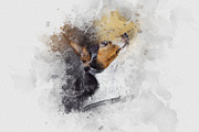 Dog Watercolor Painting, an Action Add-On by MRI STUDIO (Thumbnail 13 of 18)