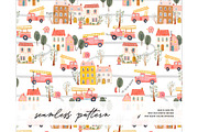 Firefighter pattern firetruck rescue, a Pattern Graphic by Milatoo (Thumbnail 1 of 3)