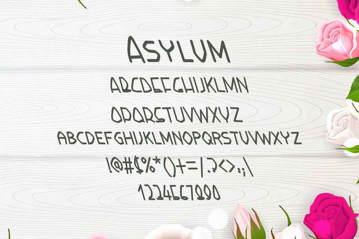 Asylum Summer Font preview 2