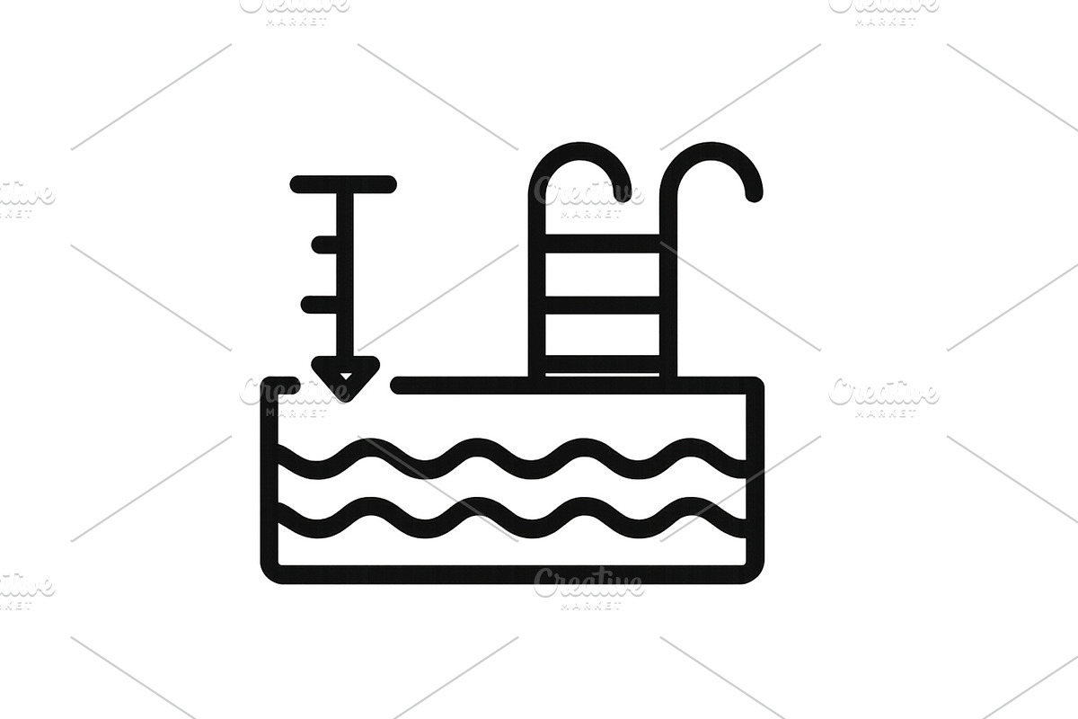 Illustration of a swimming pool with, a Sport Illustration by ZinetroN