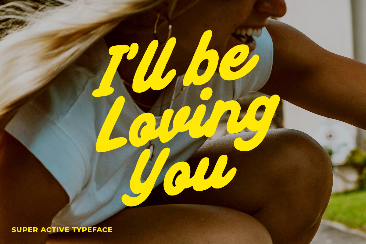 Super Active Nostalgic Font Duo, a Script Font by Letterhend Studio (Photo 9 of 10)