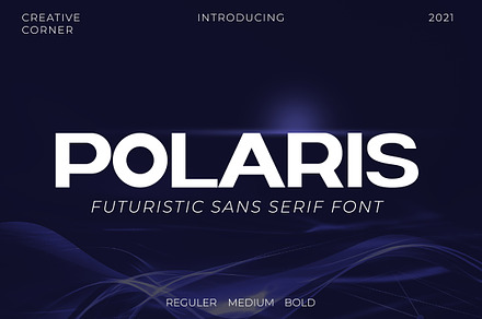 Polaris Futuristic Bold Typeface