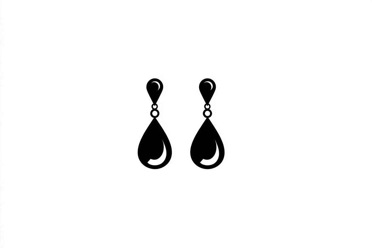 Elegant Jhumka Earrings Silhouette B, a Graphic by balal (Photo 5 of 13)