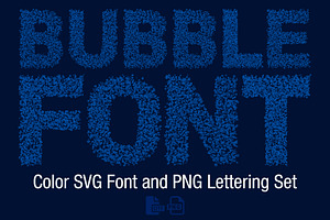 Bubble Font & PNG Set