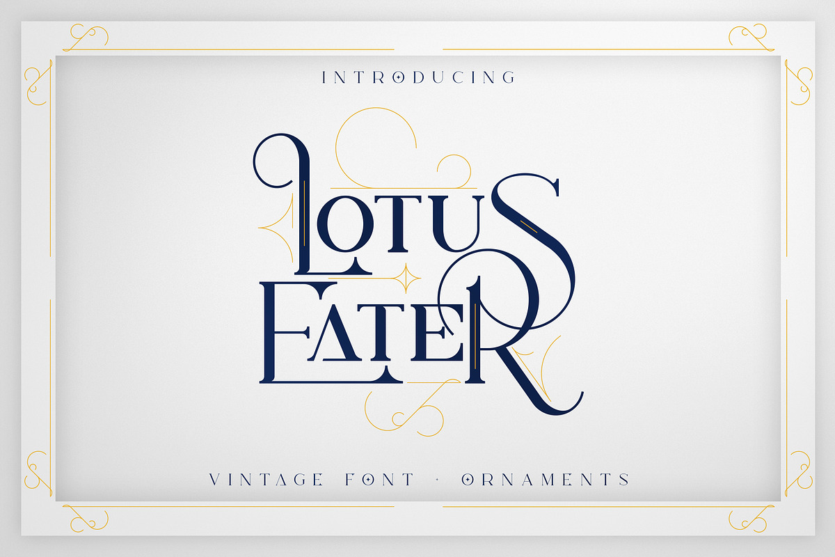 SALE! Lotus Eater - Vintage Font