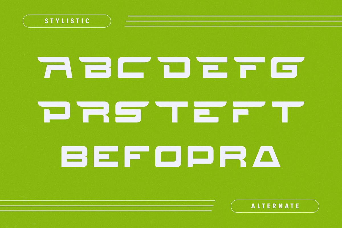 Hyper Sport - Racing Logo Font, a Sans Serif Font by Nirmana Visual (Photo 16 of 17)