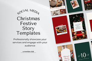 Christmas Festive Story Template