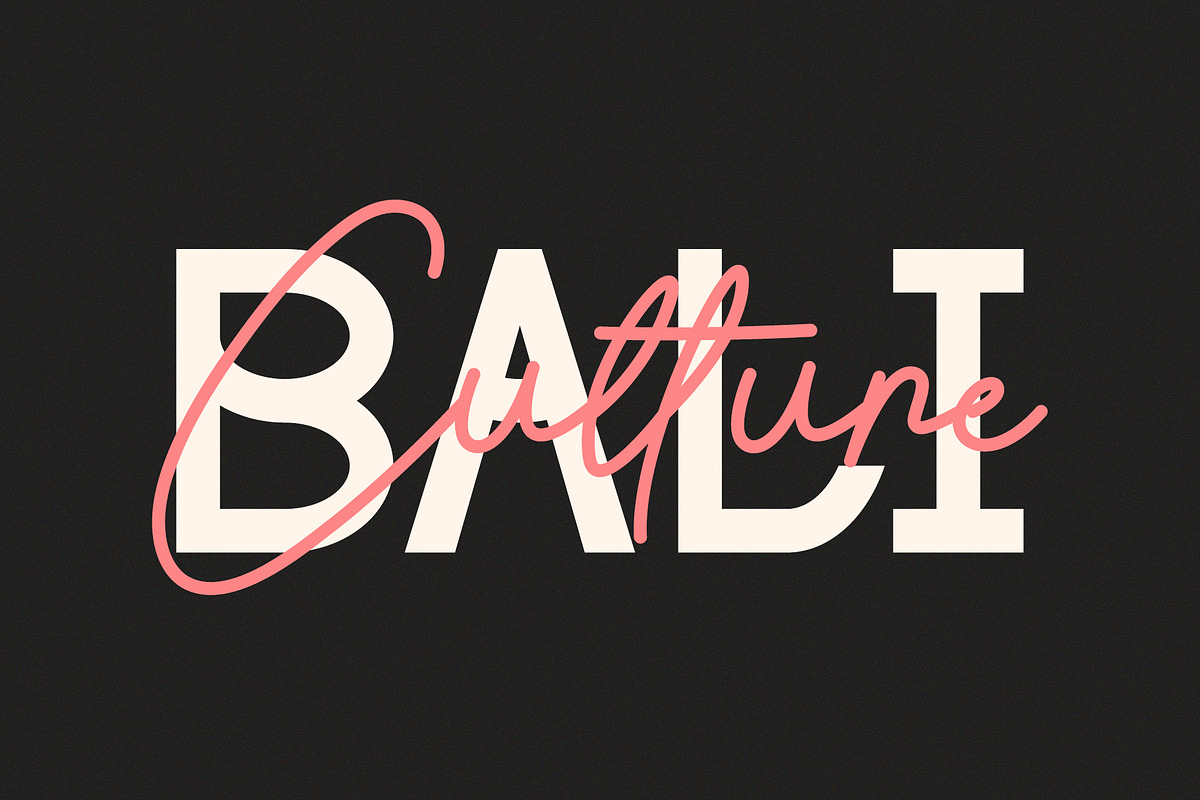 Bali Culture Font Duo, a Sans Serif Font by Lightsense (Photo 13 of 13)