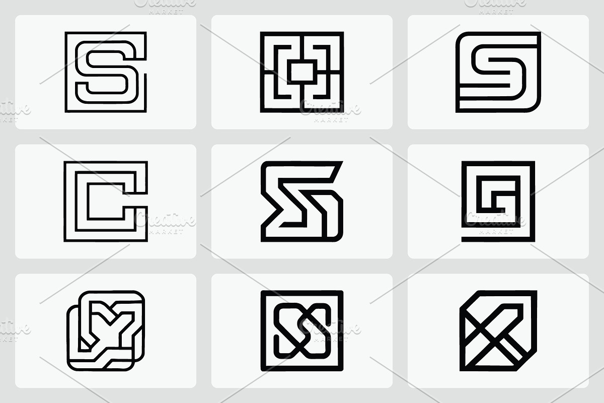 Minimalist Geometric Logo Collection, a Branding & Logo Template by Vectorium Studio (Photo 1 of 2)