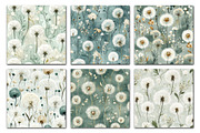 Dandelion Flowers Patterns, a Texture Illustration by Dream Creation (Thumbnail 4 of 6)