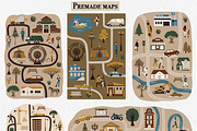 MAP CREATOR - City & Village, an Object Illustration by ApetekMarket (Thumbnail 9 of 13)