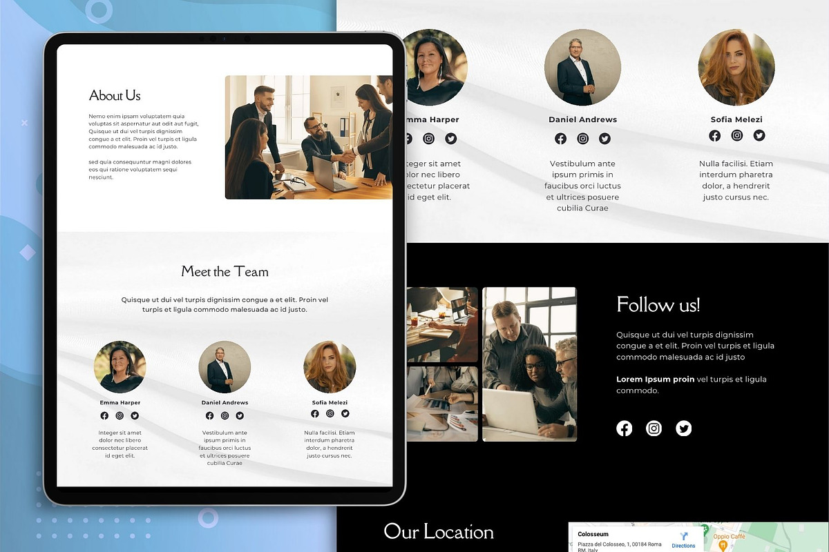 Tax Preparer Website Template, a Landing Page Template by Kromatic Design Studio (Photo 3 of 10)