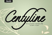 Centyline | Monoline Script, a Script Font by Lemonthe (Thumbnail 1 of 7)