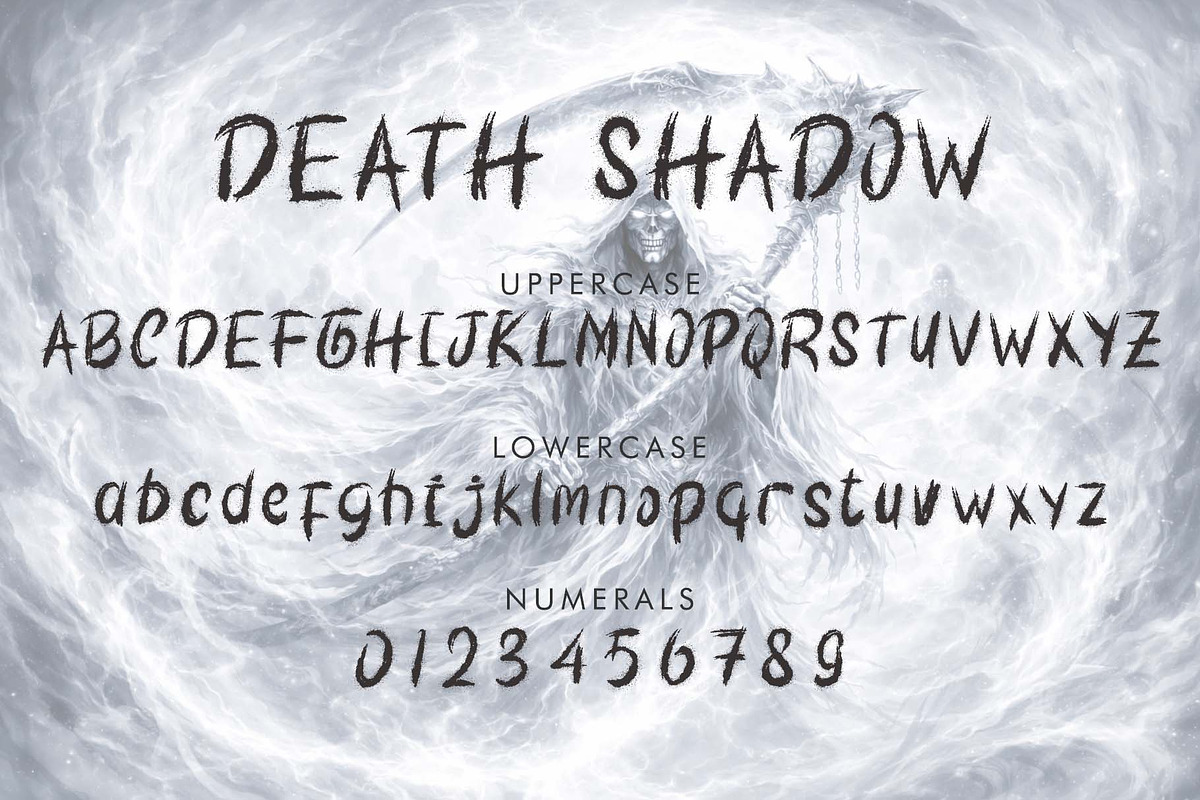 Death Shadow, a Handwritten Font by Yoga Letter (Photo 5 of 6)