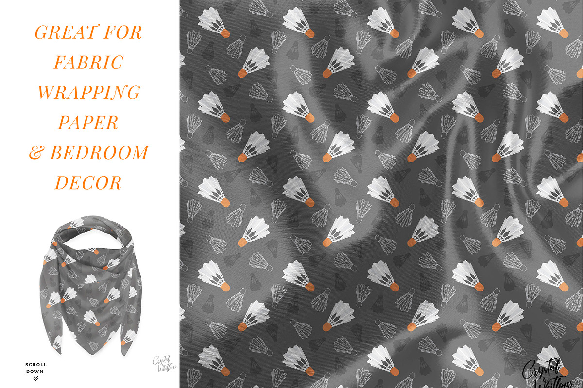 Shuttlecock Pattern & Clip Art, a Pattern Graphic by Preyer Design (Photo 4 of 8)