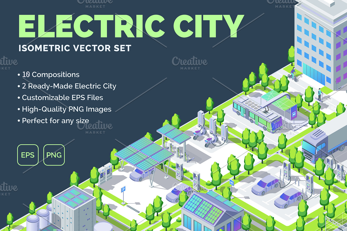 Electric City Transportation Concept, an Object Graphic by 35lab (Photo 1 of 6)
