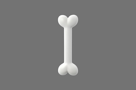 Dog bone simple cartoon