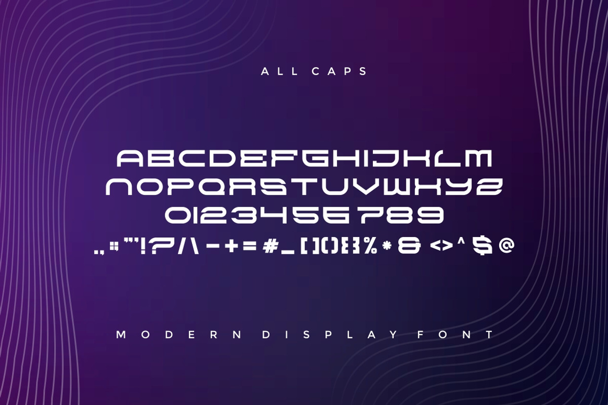 Wifger Modern Techno Font, a Sans Serif Font by alanwarstd (Photo 4 of 5)