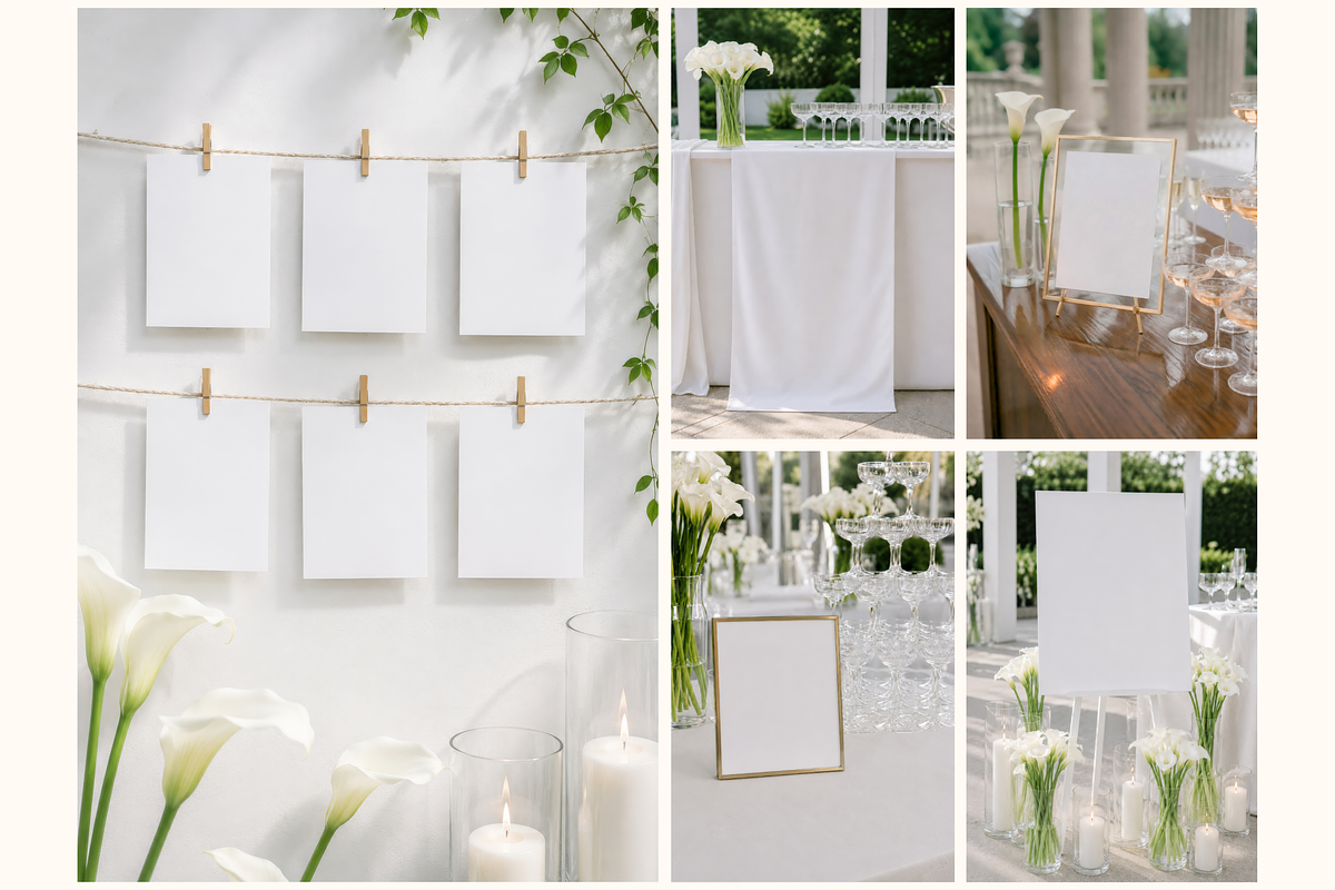 Tender Ivory Wedding Mockup Bundle, an Advertising Mockup by Serenefeeling (Photo 13 of 14)