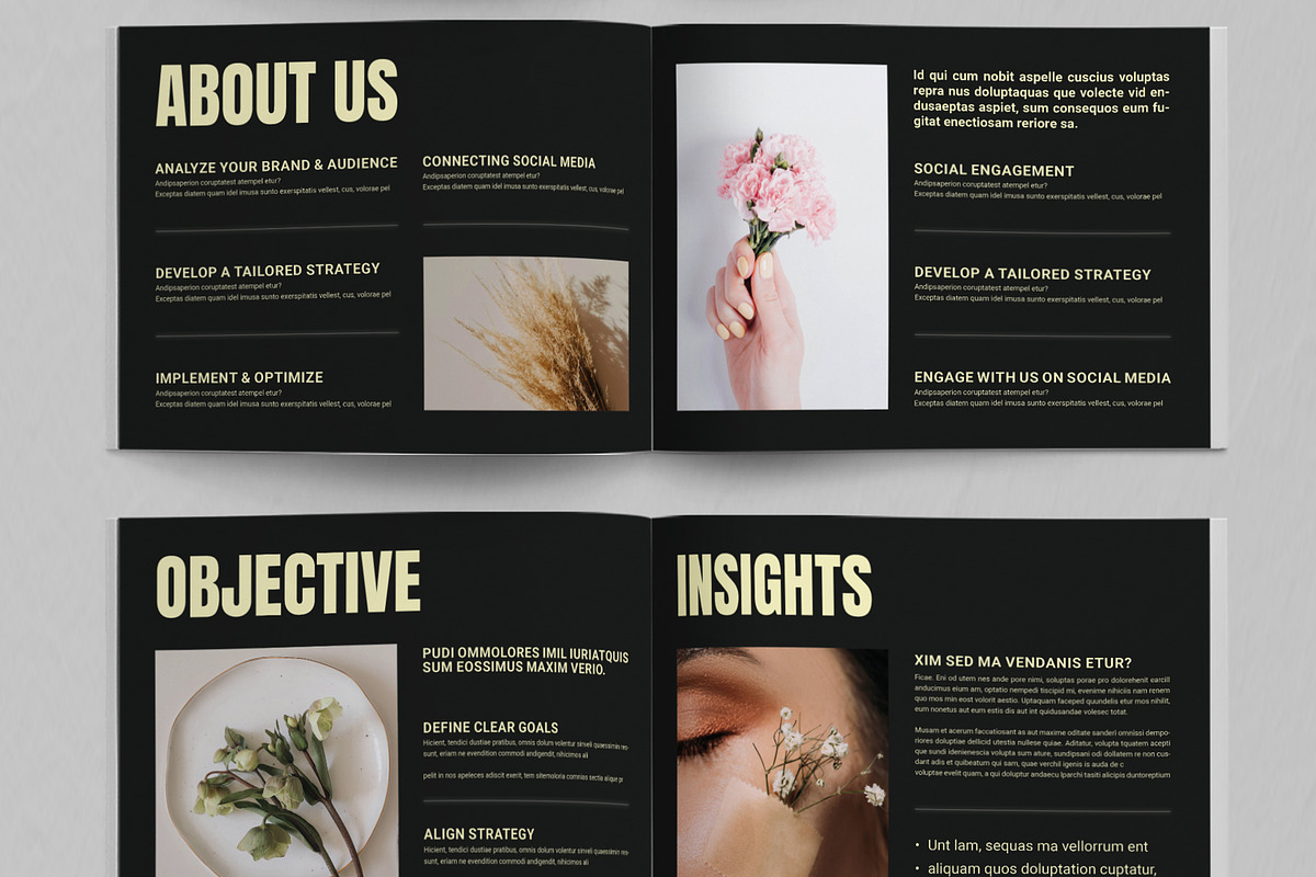 Brand Social Strategy Template, a Brochure Template by ContestDesign (Photo 3 of 5)