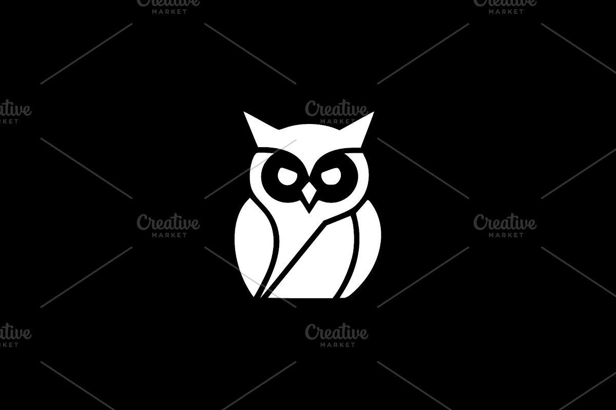 Owl Vector Outline, an Animal Illustration by Vectorium Studio (Photo 2 of 4)