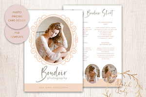 PSD Photo Price Card Template 21