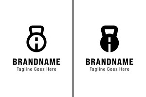 Letter A Kettlebell Gym Logo Set, a Branding & Logo Template by Pray Art Design Studio