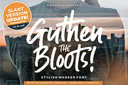 Guthen Bloots, a Script Font by azetypestudios.com (Thumbnail 1 of 21)