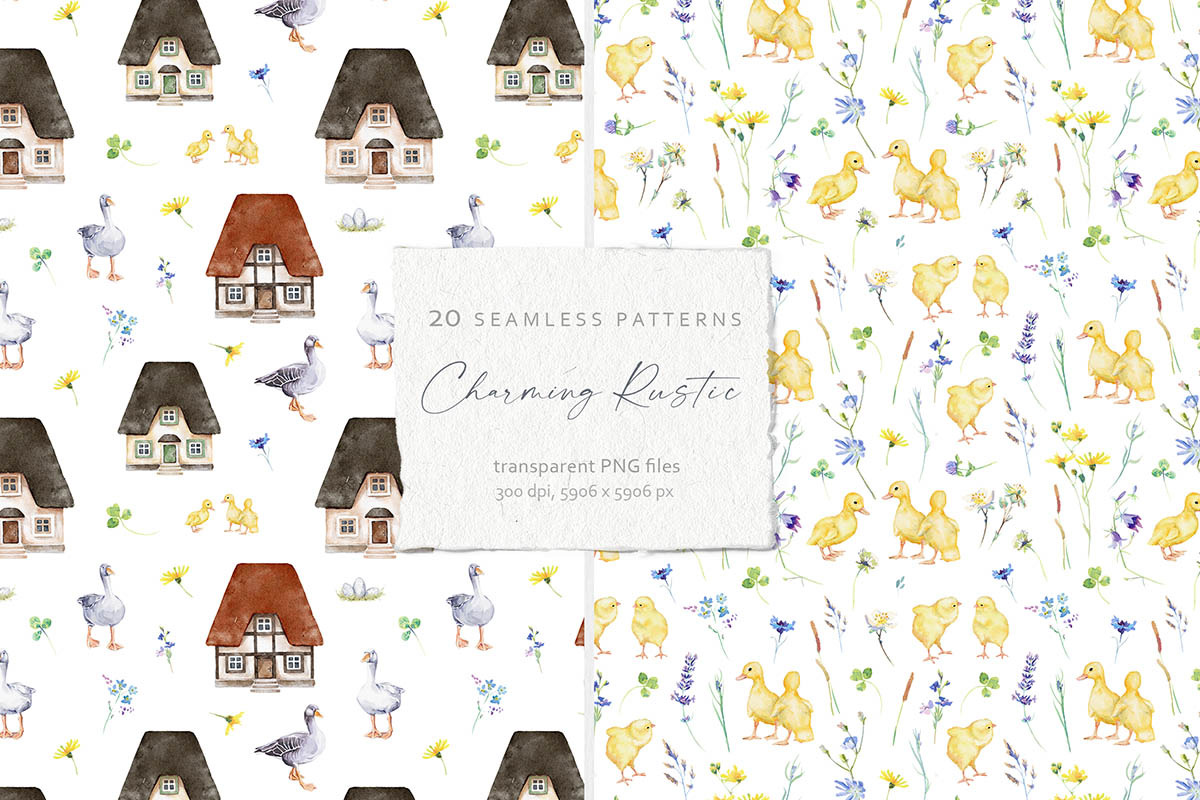 20 Seamless Patterns Collection, a Pattern Graphic by Eva Katerina (Photo 11 of 14)