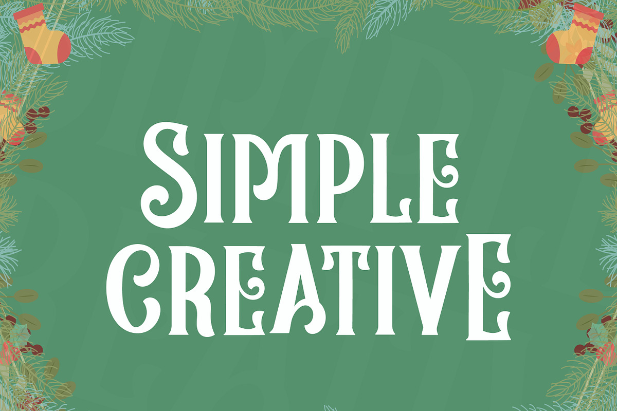 Fishtail Christmas, a Handwritten Font by Mini_World (Photo 3 of 7)