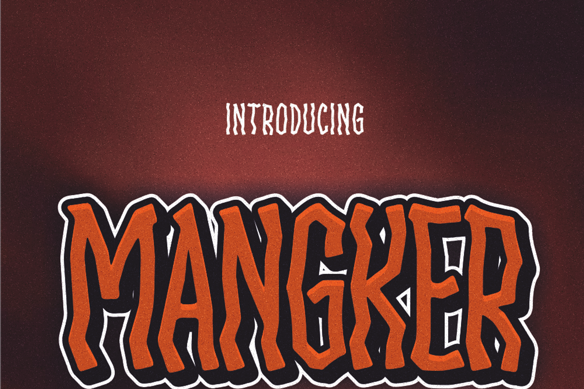 Mangker, a Sans Serif Font by lelevien (Photo 4 of 6)