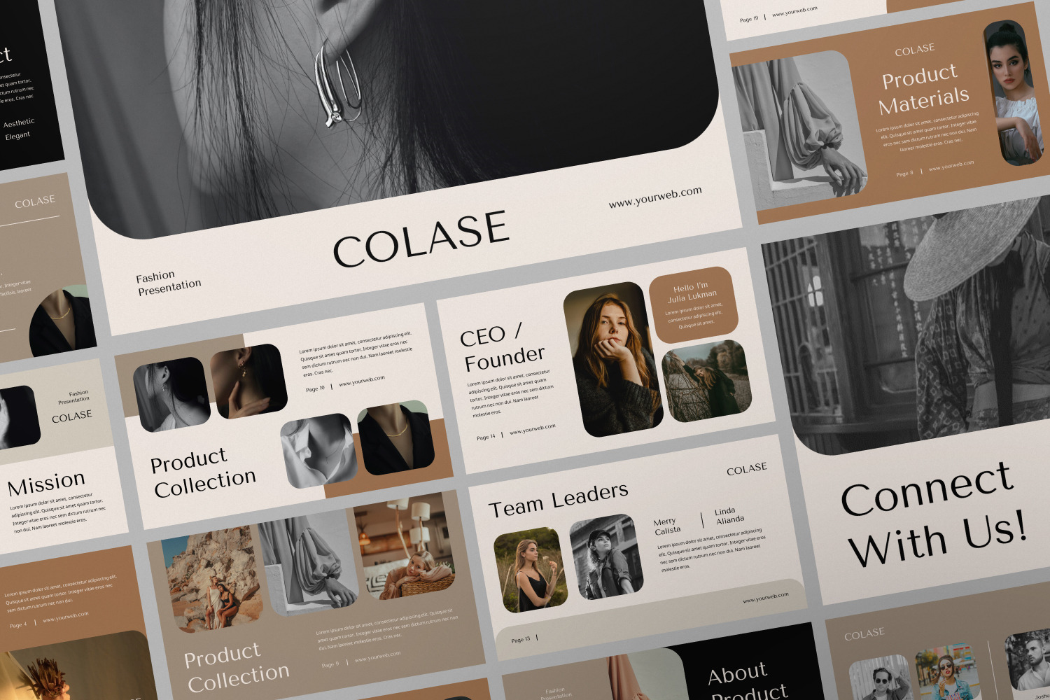 COLASE Fashion Keynote Presentation, a Presentation Template by Portocraft