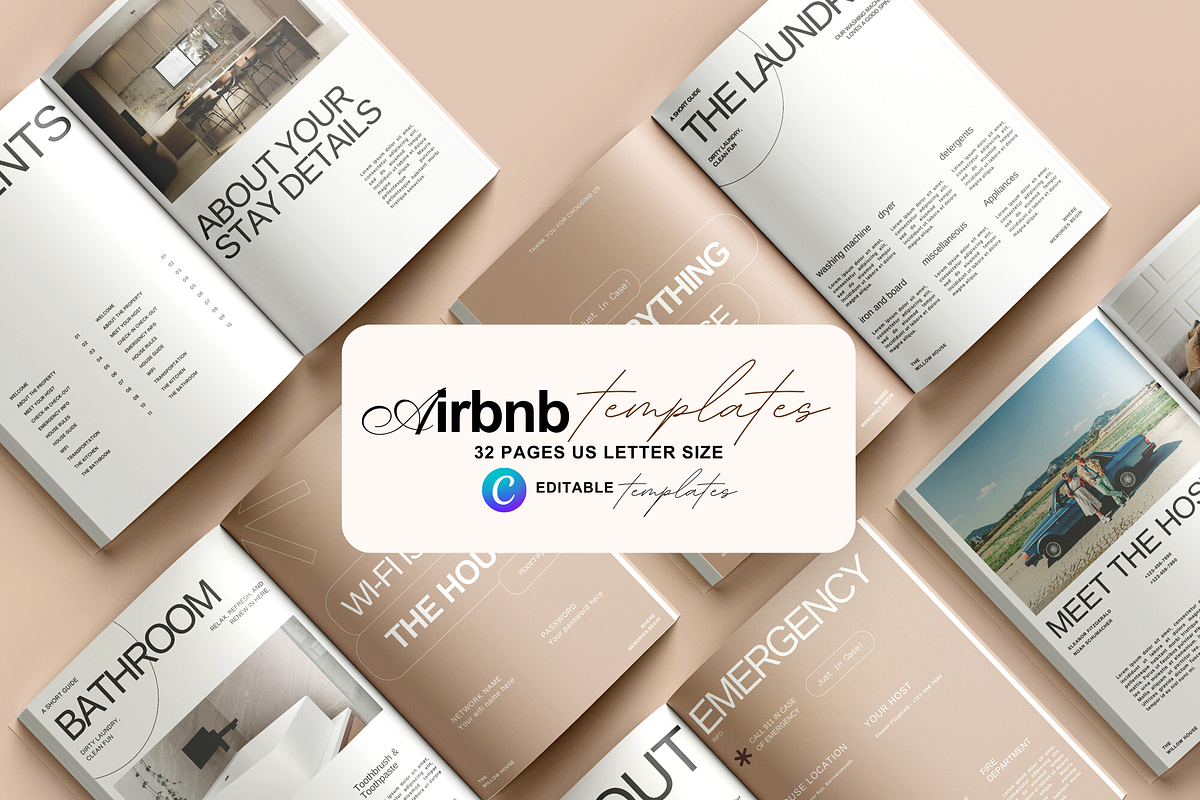 Airbnb Guestbook Template, a Magazine Template by Prapti Design (Photo 4 of 10)