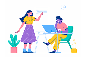 Deene Flat Website Illustrations