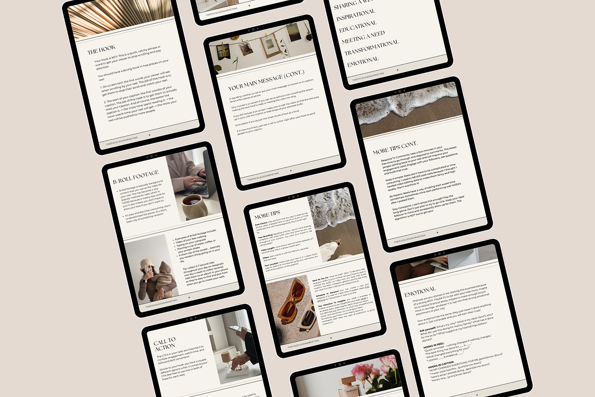 Instagram Reels that Reach Guide MRR, a Marketing Template by Design By Hira (Photo 4 of 8)