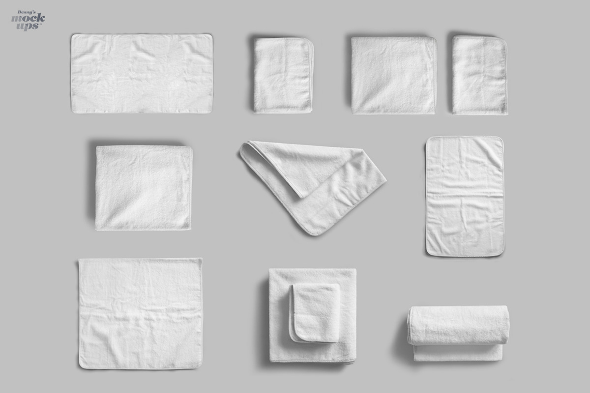 Towel 2 Sizes Mockup, a Household Mockup by Denny's Mock-ups (Photo 11 of 11)