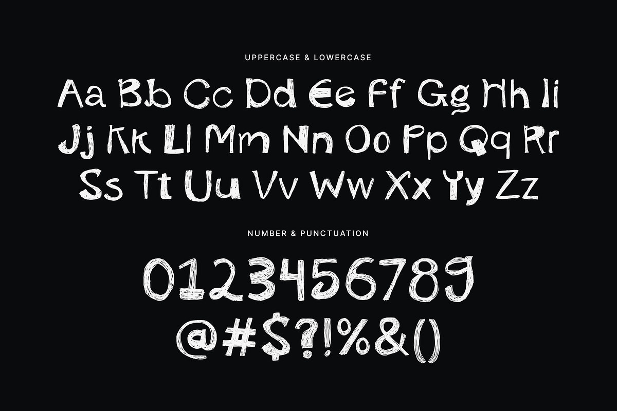 Causine Handraw Textured Display, a Handwritten Font by Ideal Eksis (Photo 5 of 6)