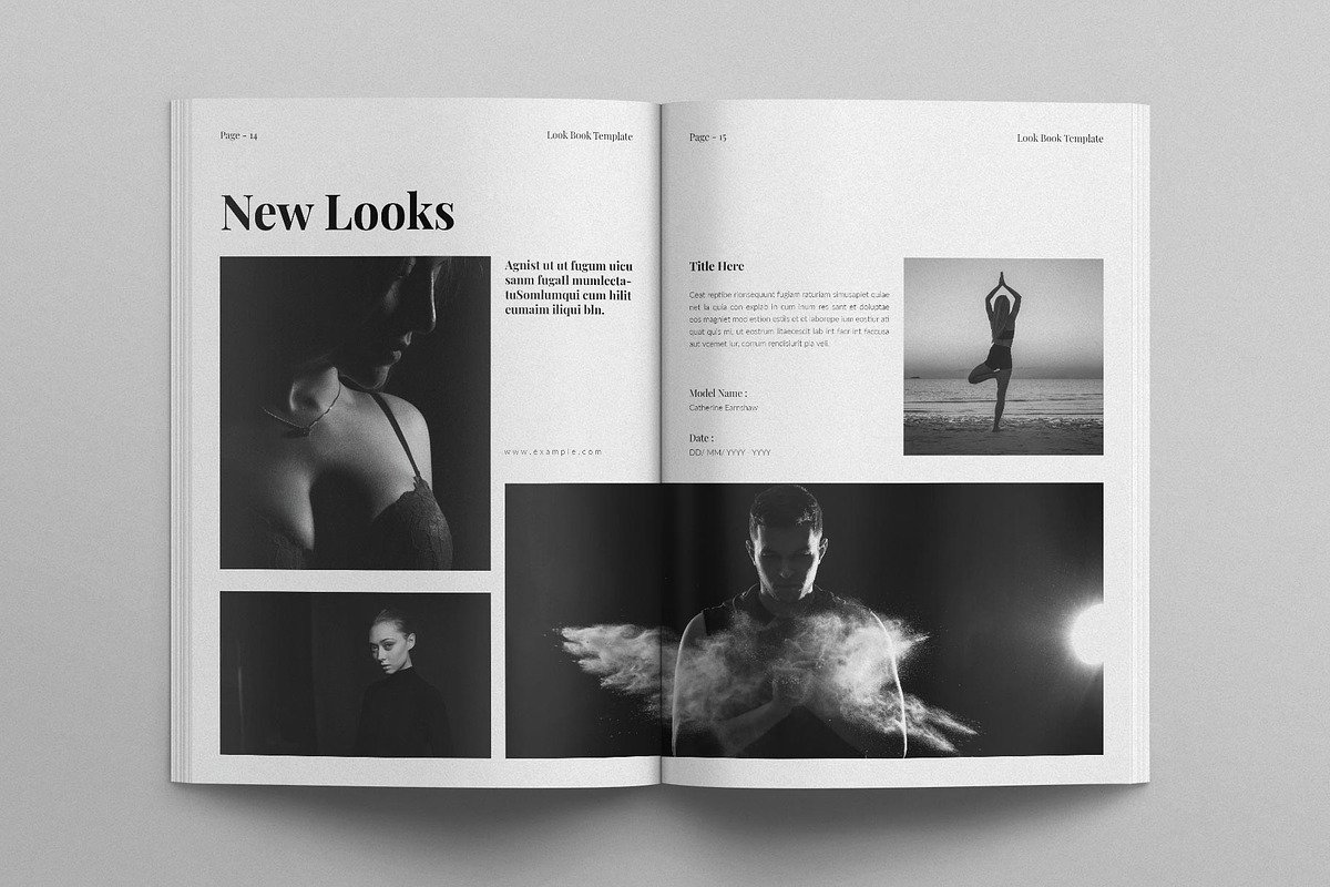 Look Book Template, a Magazine Template by E-Type (Photo 6 of 7)