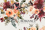 Romance Floral Clip Art Collection, a Decorative Illustration by whiteheartdesign (Thumbnail 1 of 8)