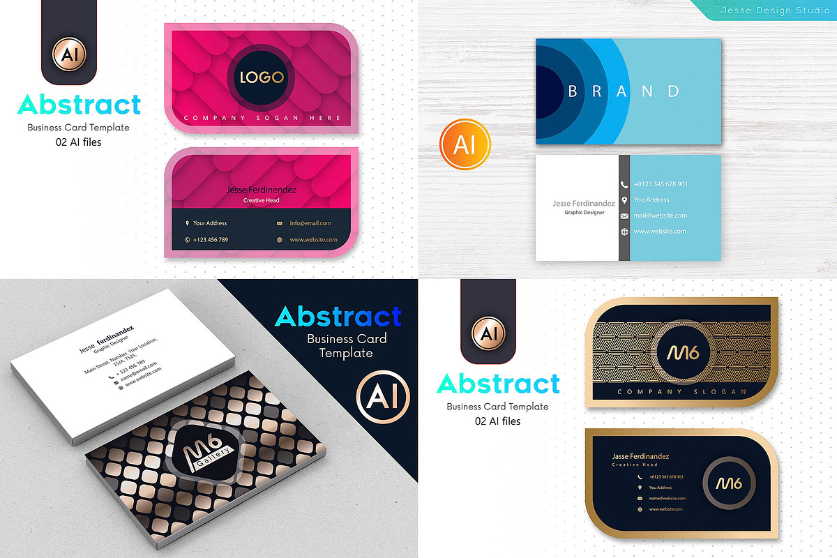 125 Business Card MEGA Bundle, a Business Card Template by M6 Gallery (Photo 3 of 33)